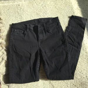 7 For All Mankind Stretchy Black Skinny Jean